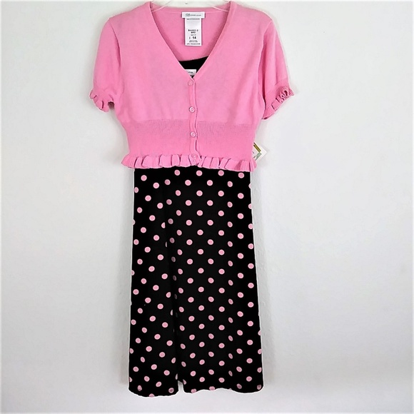 Bonnie Jean cropped sweater and dress set - Picture 1 of 8